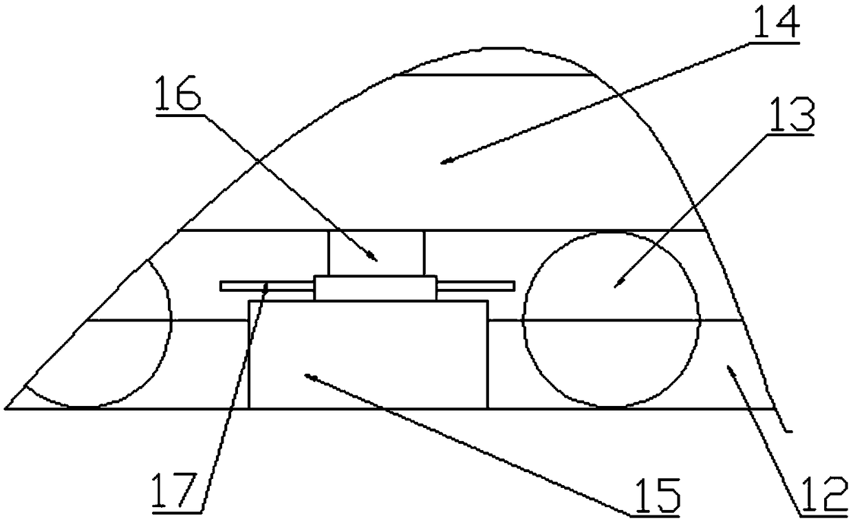 Mold splitting material taking device for optical mold