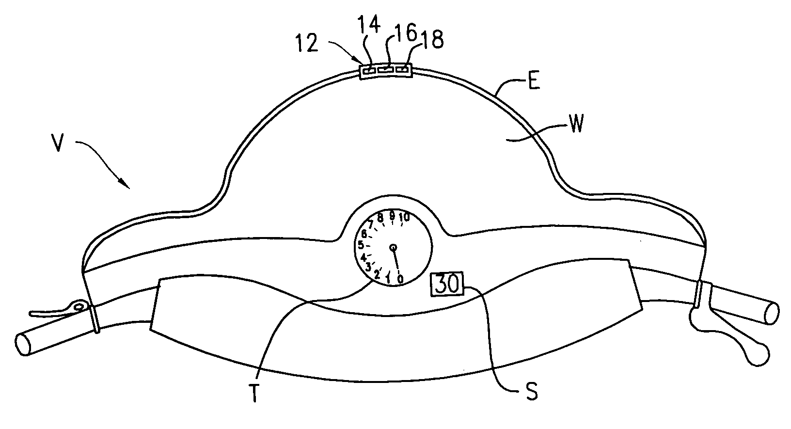 Heads-up speed display for vehicles