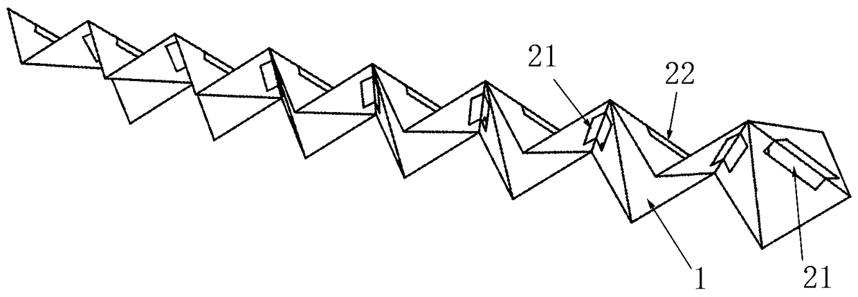 Paper folding structure capable of conducting self-folding based on light drive