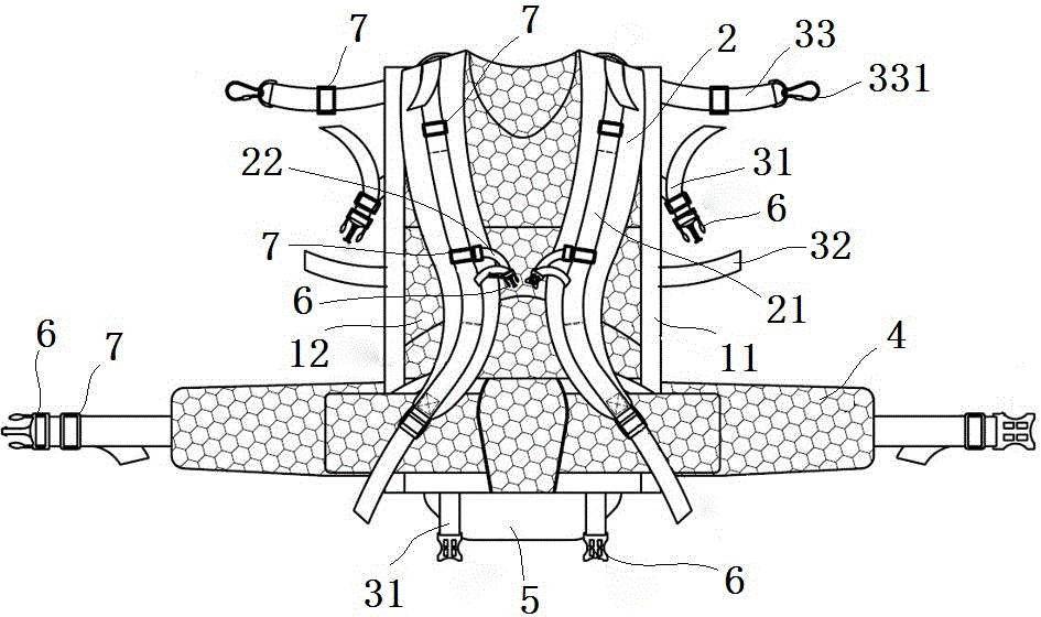 Back-mounted tool