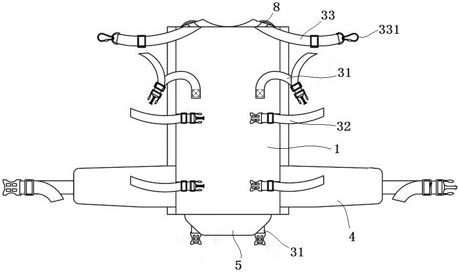 Back-mounted tool