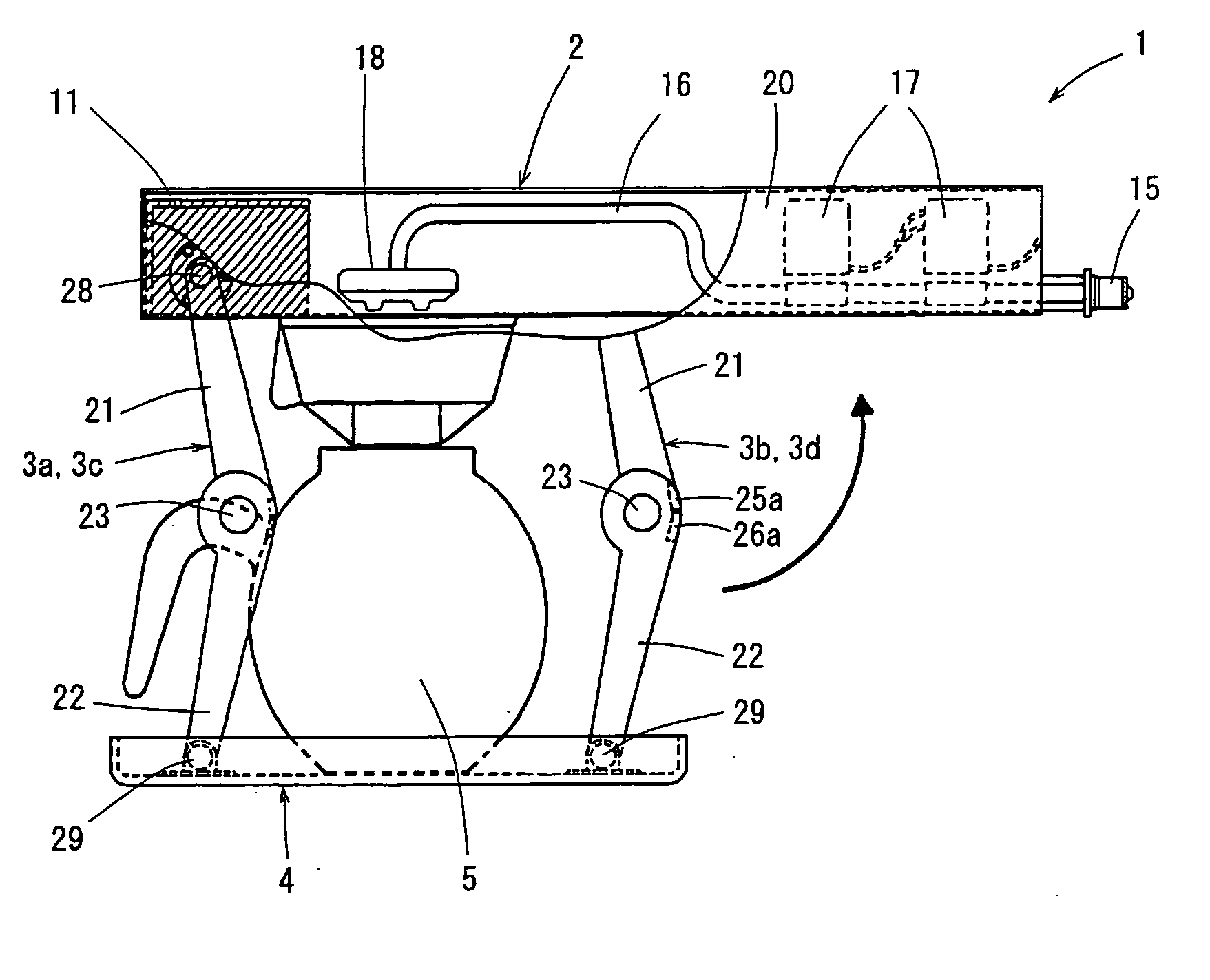 Folding coffee maker