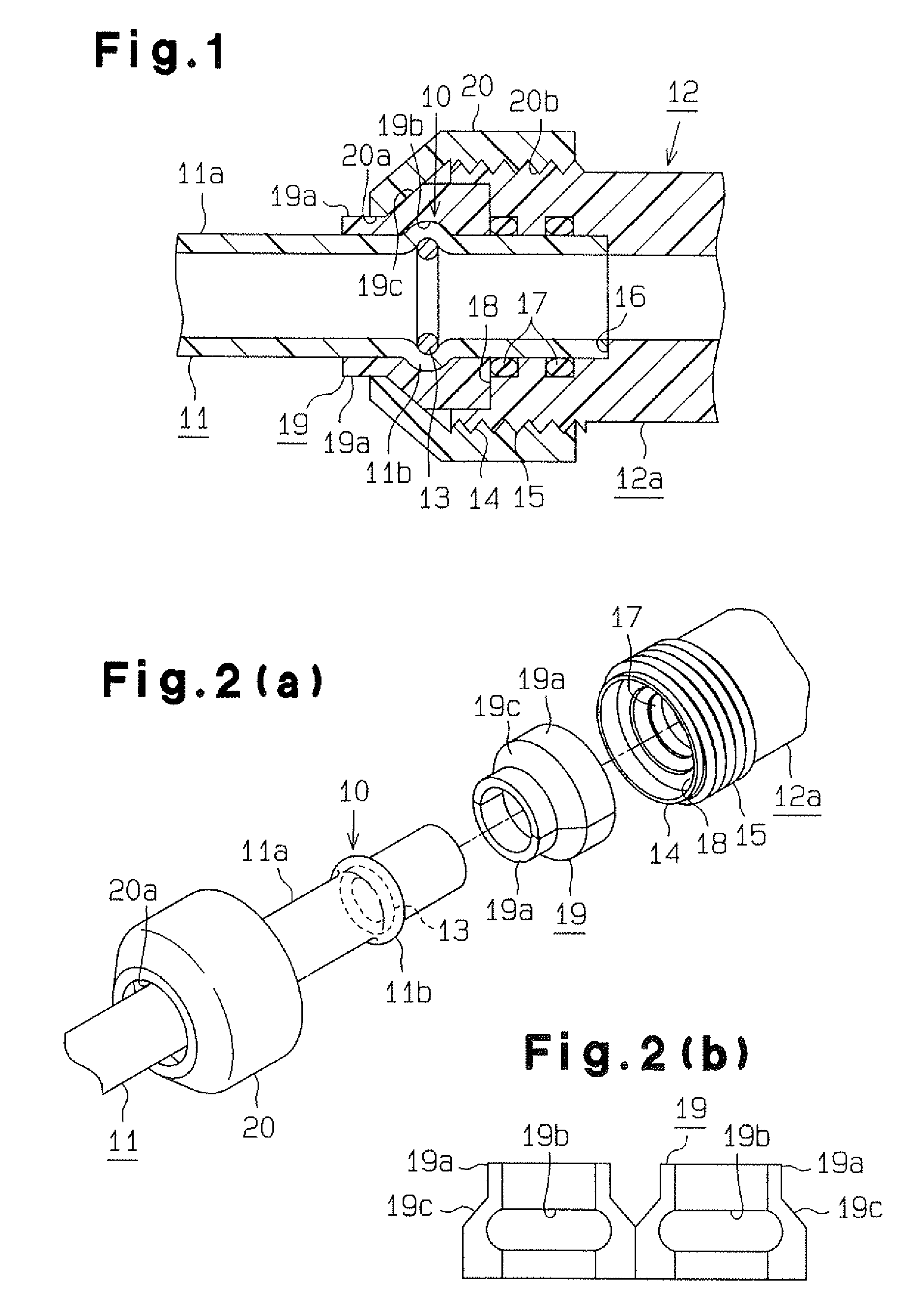 Water pipe end structure and connection therefor