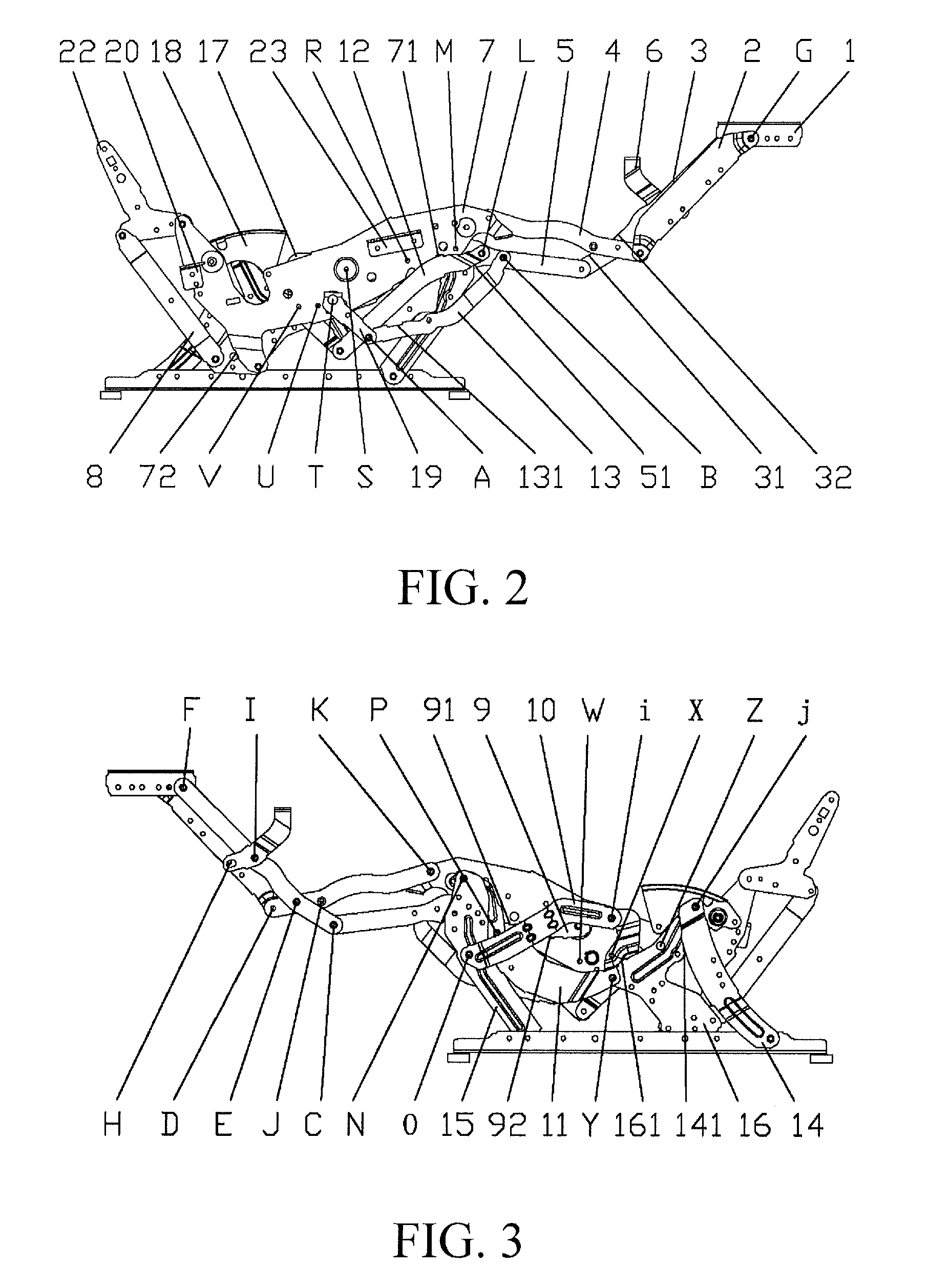 Mechanical stretching device for multifunctional convertible sofa