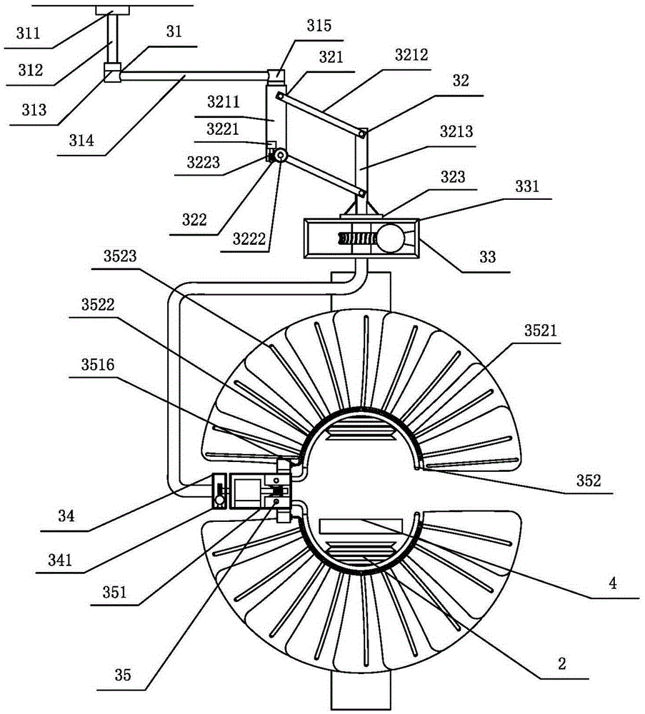 X-ray protection device applied to angiography machine