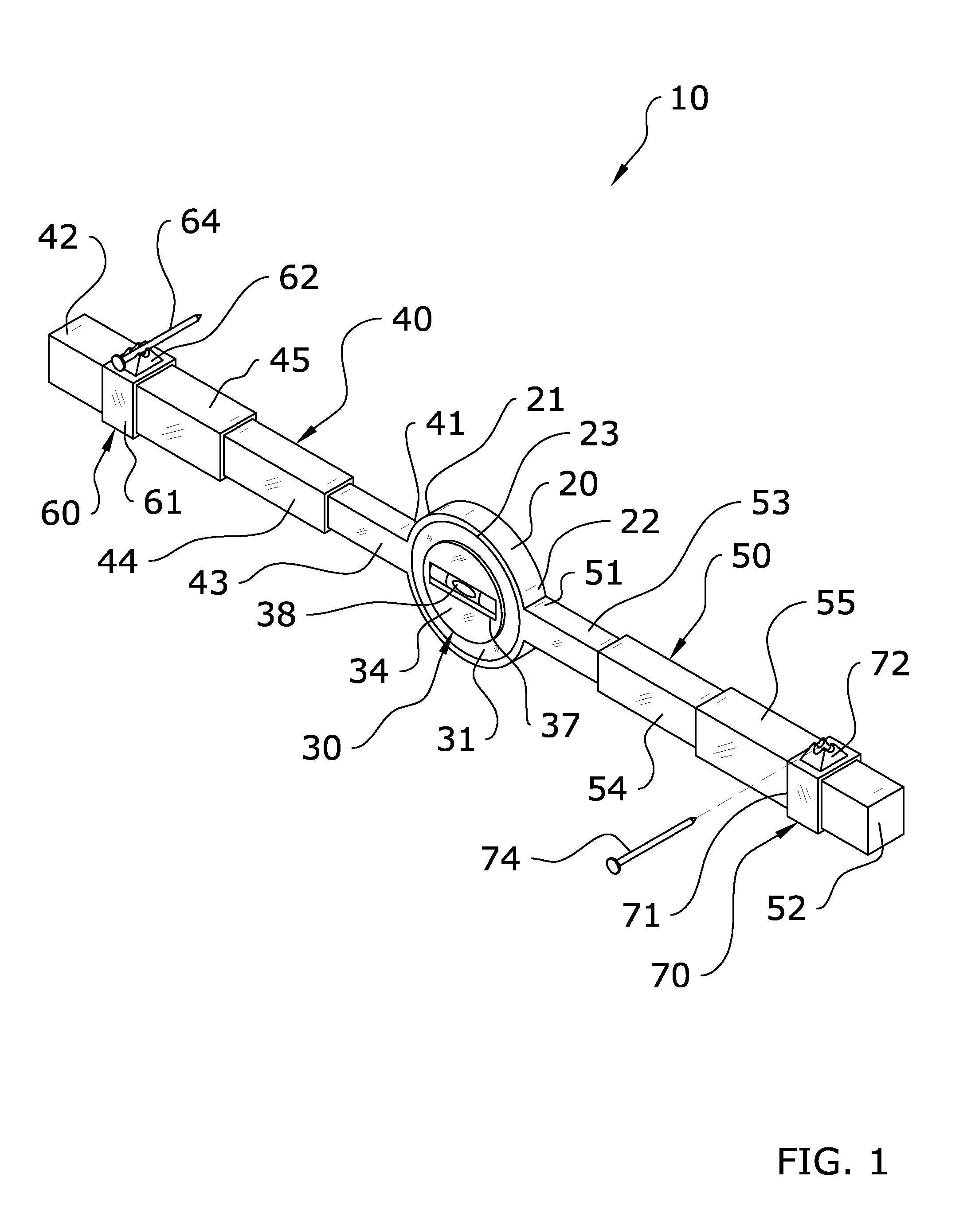 Marking and leveling device