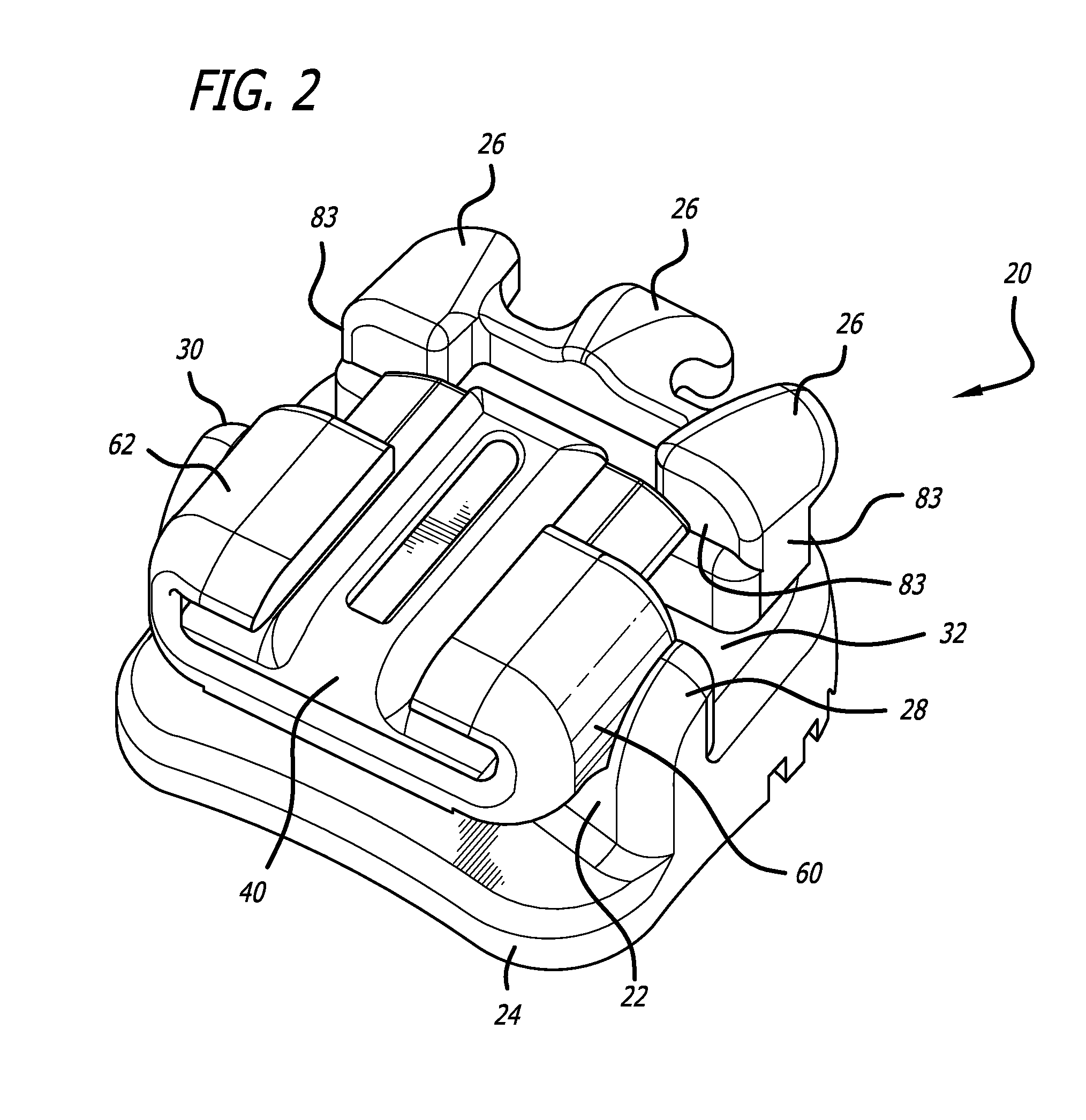 Self-ligating orthodontic bracket