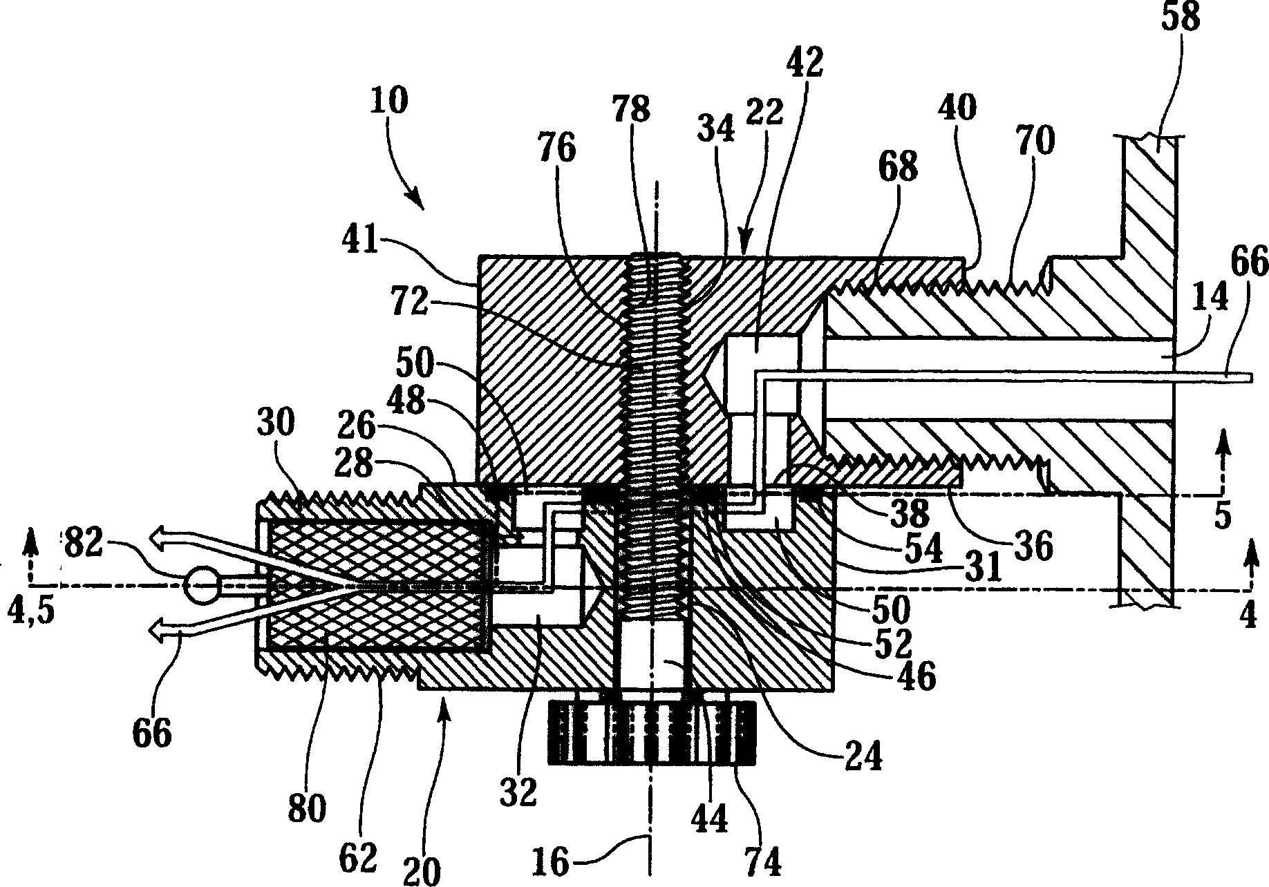 Adjustable adapter for gravity-feed paint sprayer