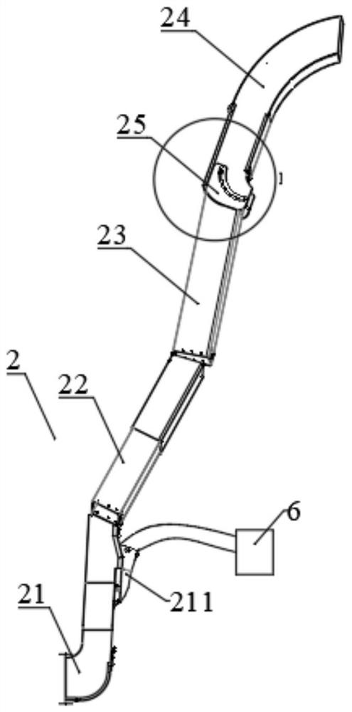 Single-air-duct cotton picking head with high picking net rate