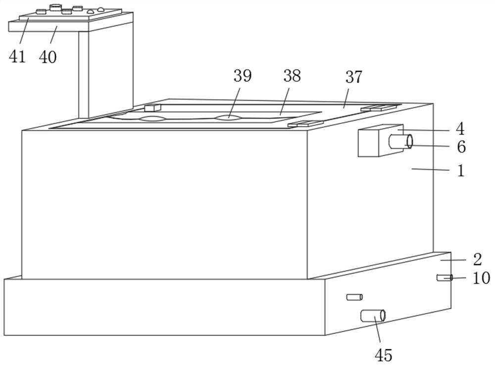 Pig farm personnel shoe disinfecting and washing device