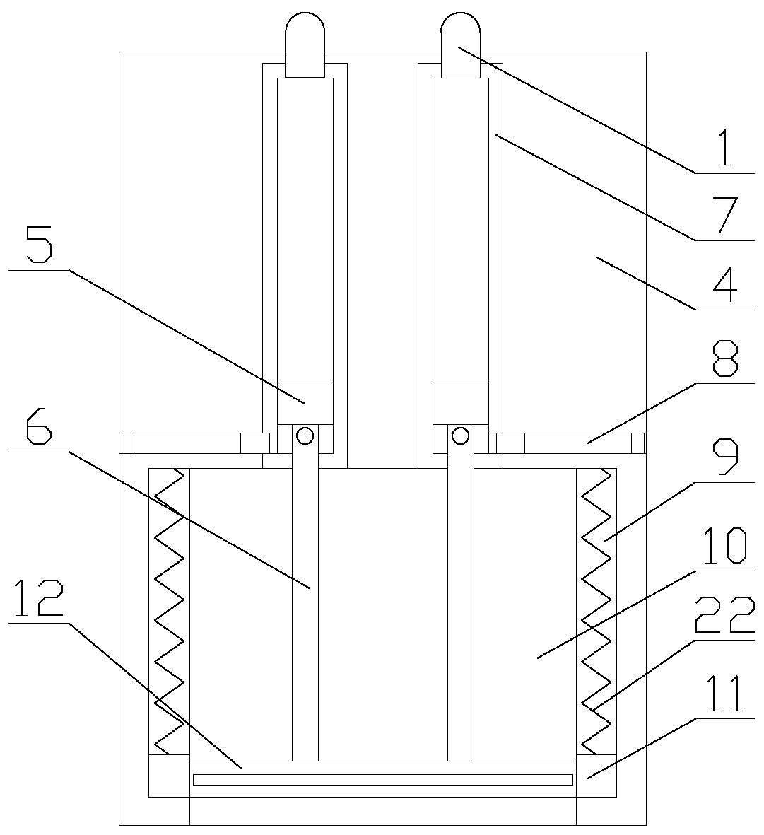 Mobile POS machine with dust removal function based on block chain technology