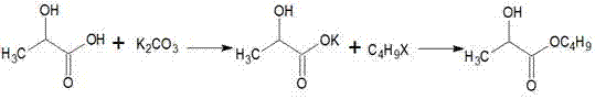 Method for synthesizing high-purity butyl lactate