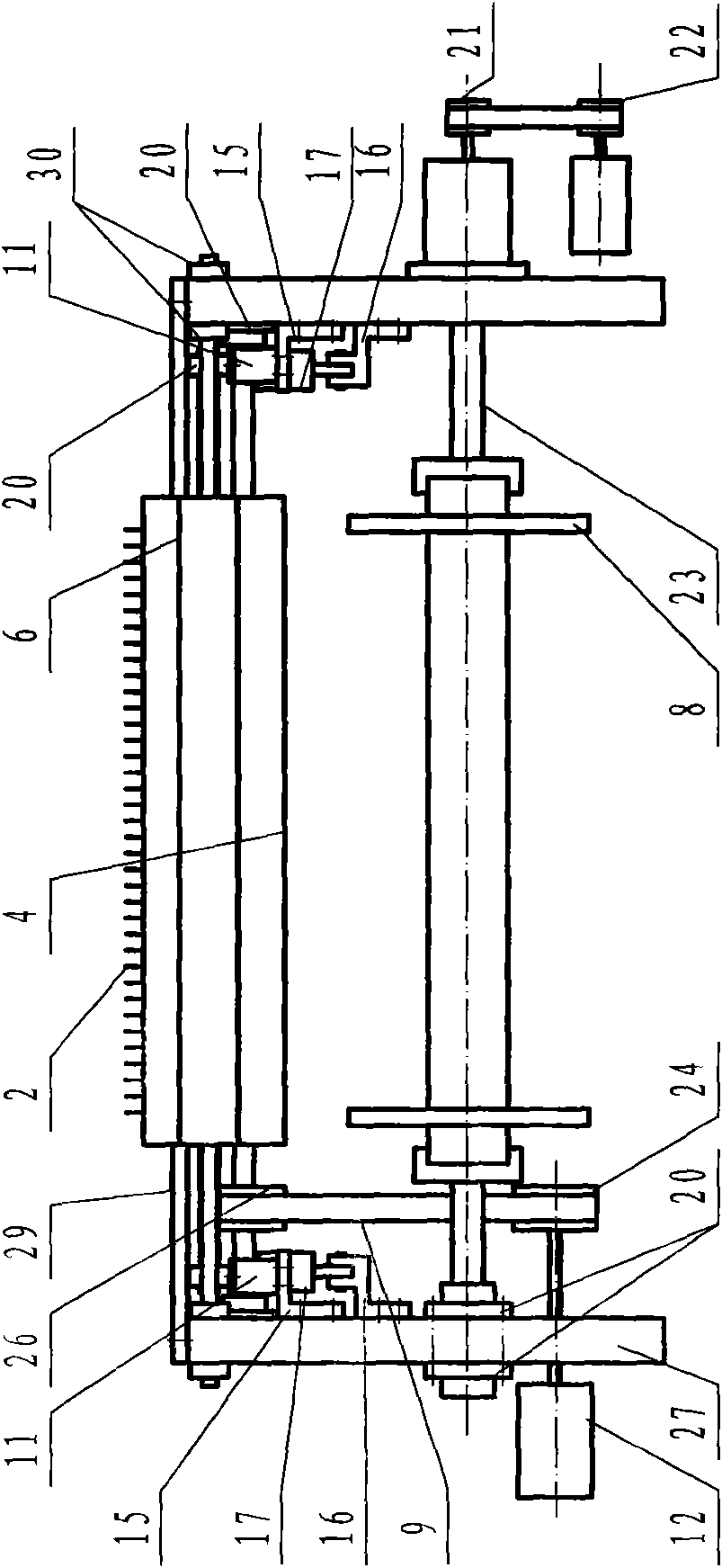 Glass fiber warping machine