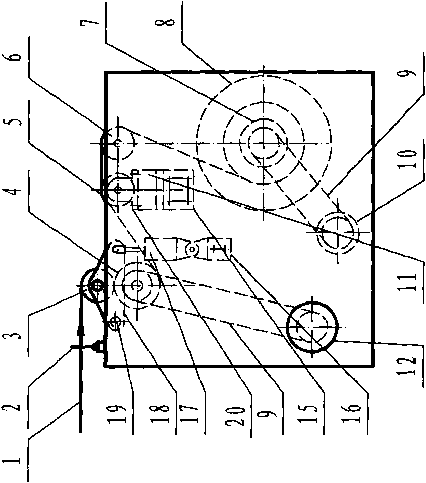 Glass fiber warping machine