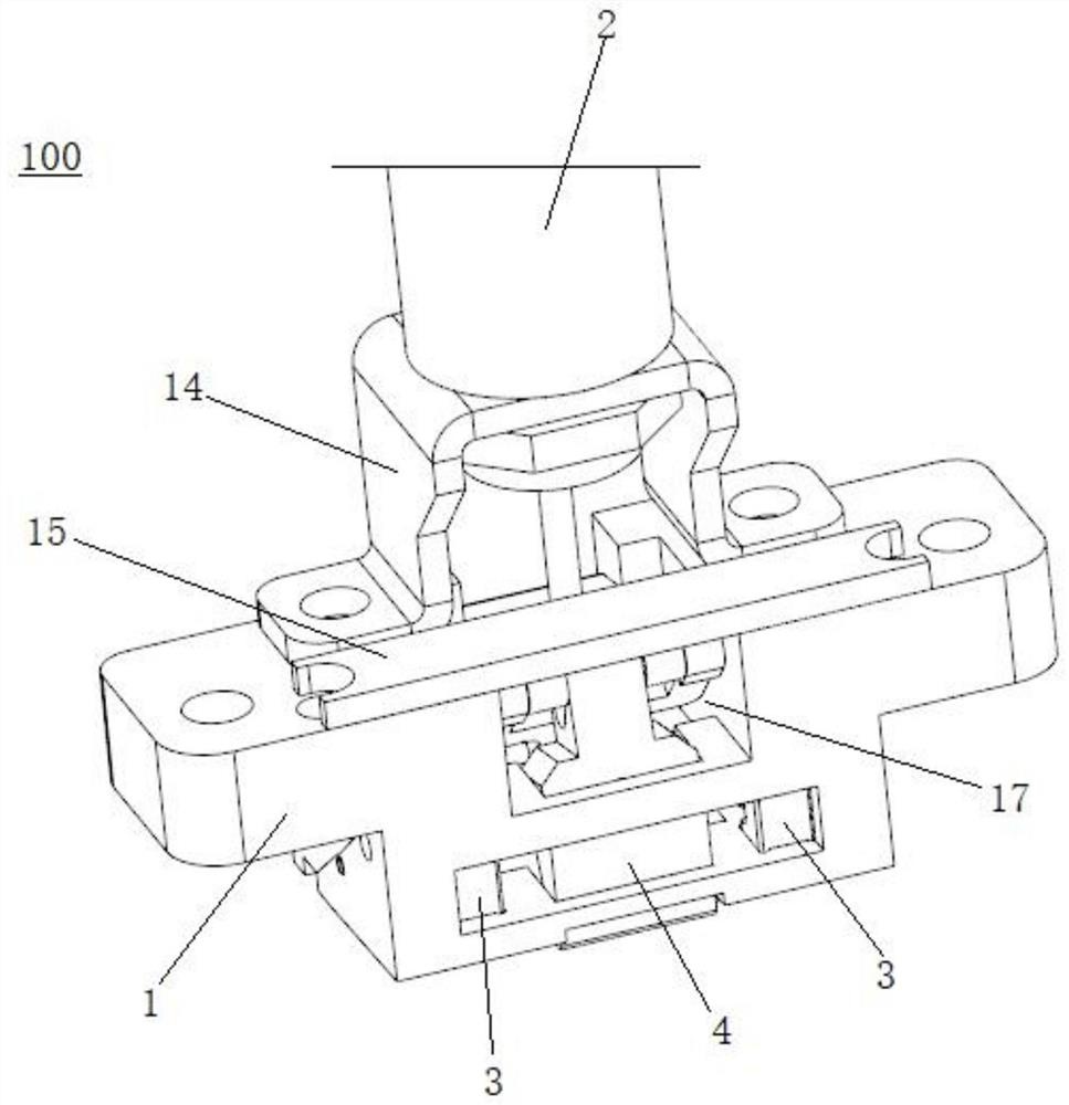 Keyboard balance rod assembling and clamping mechanism