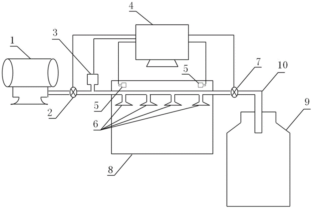 Experimental type liquid nitrogen quick freezing simple device