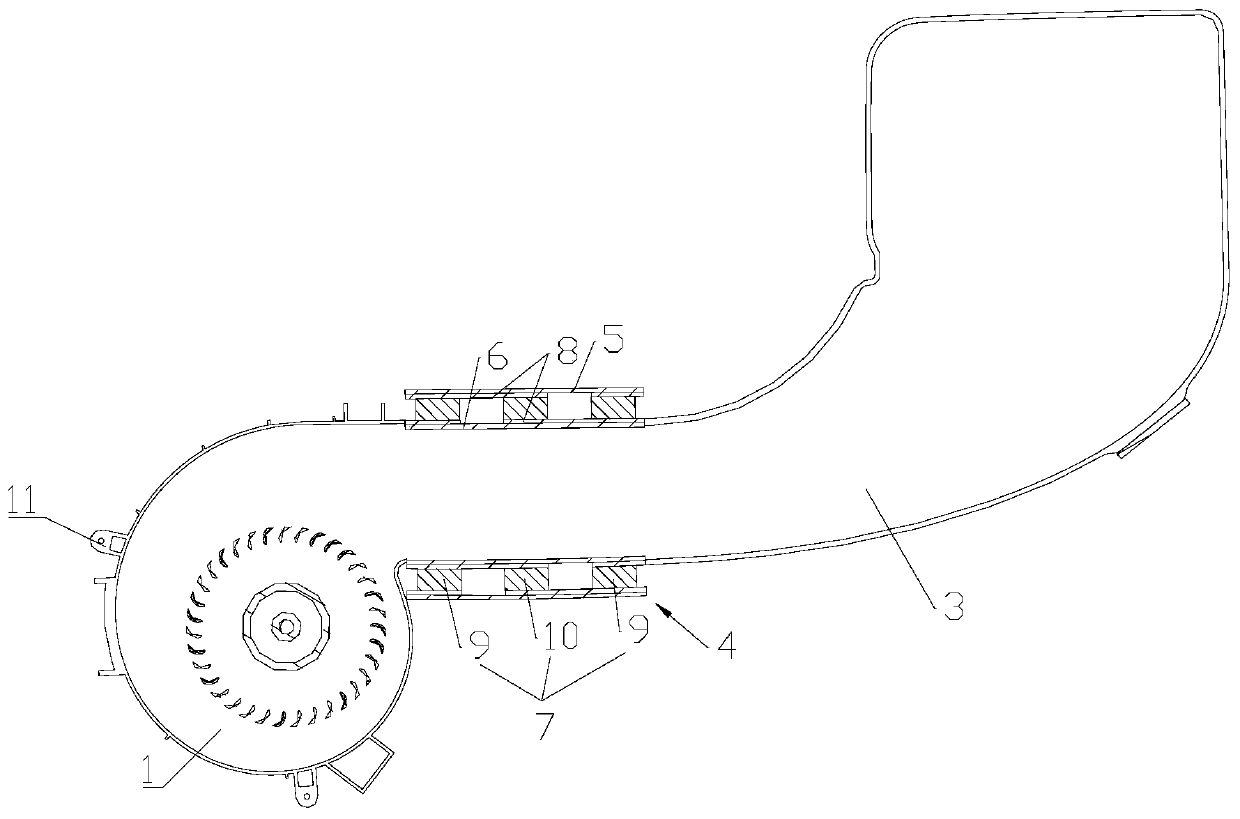 Interior climate control device and vehicle