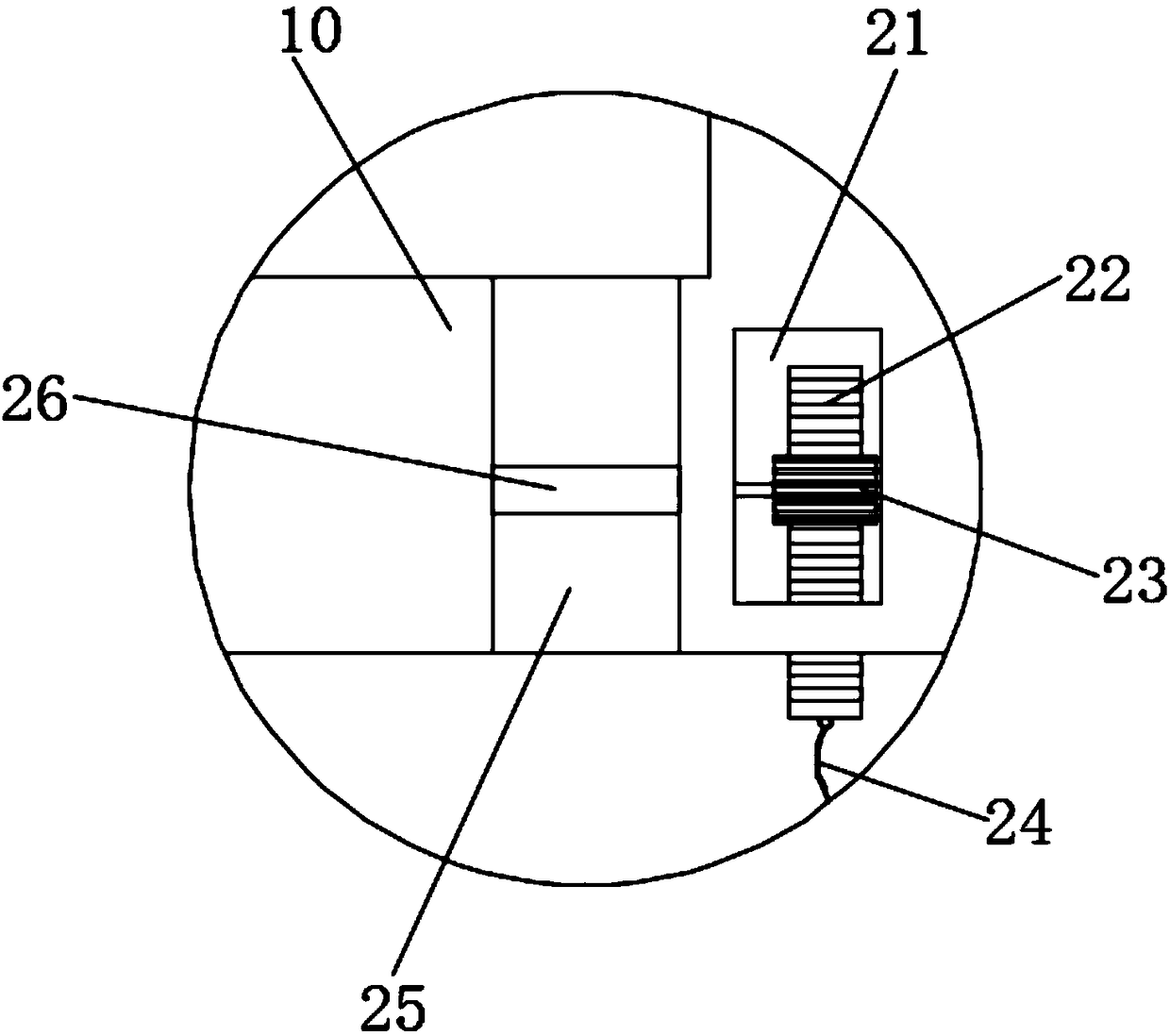 Feeding device of pig farm