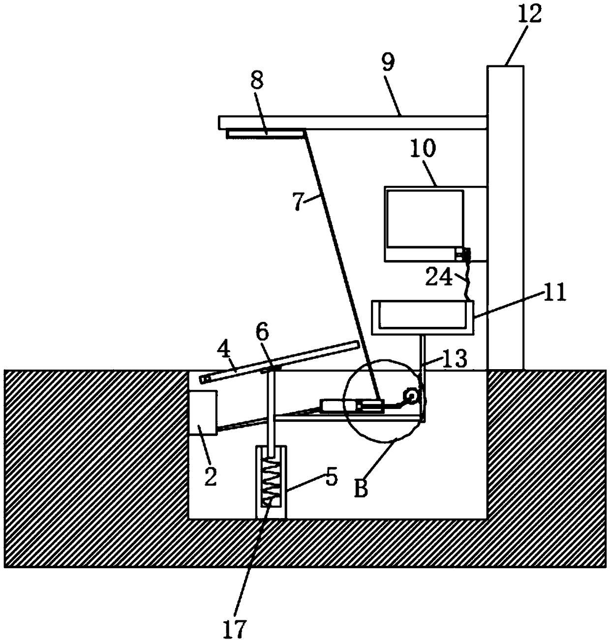 Feeding device of pig farm