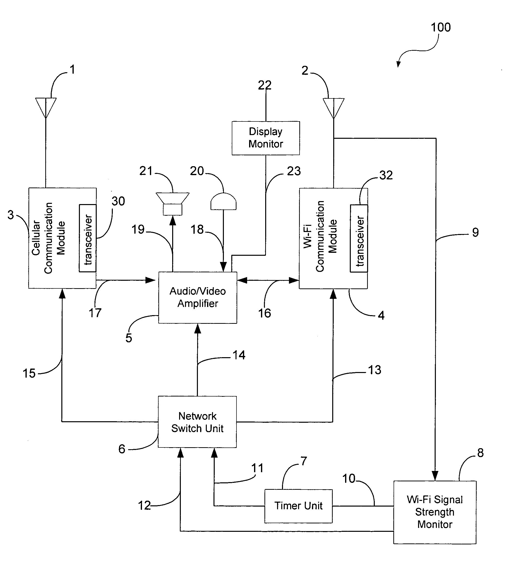 Telephone with automatic switching between cellular and VoIP networks