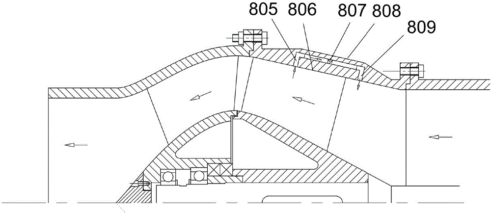 High cavitation-resistant water-spraying propelling pump perforated at rim of impeller