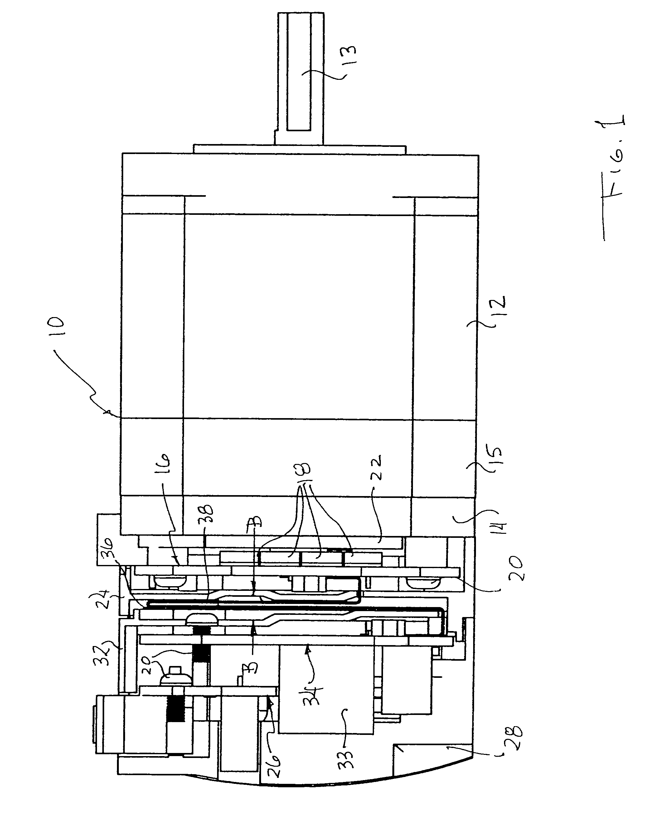 Integrated electric motor and drive, optimized for high-temperature operation