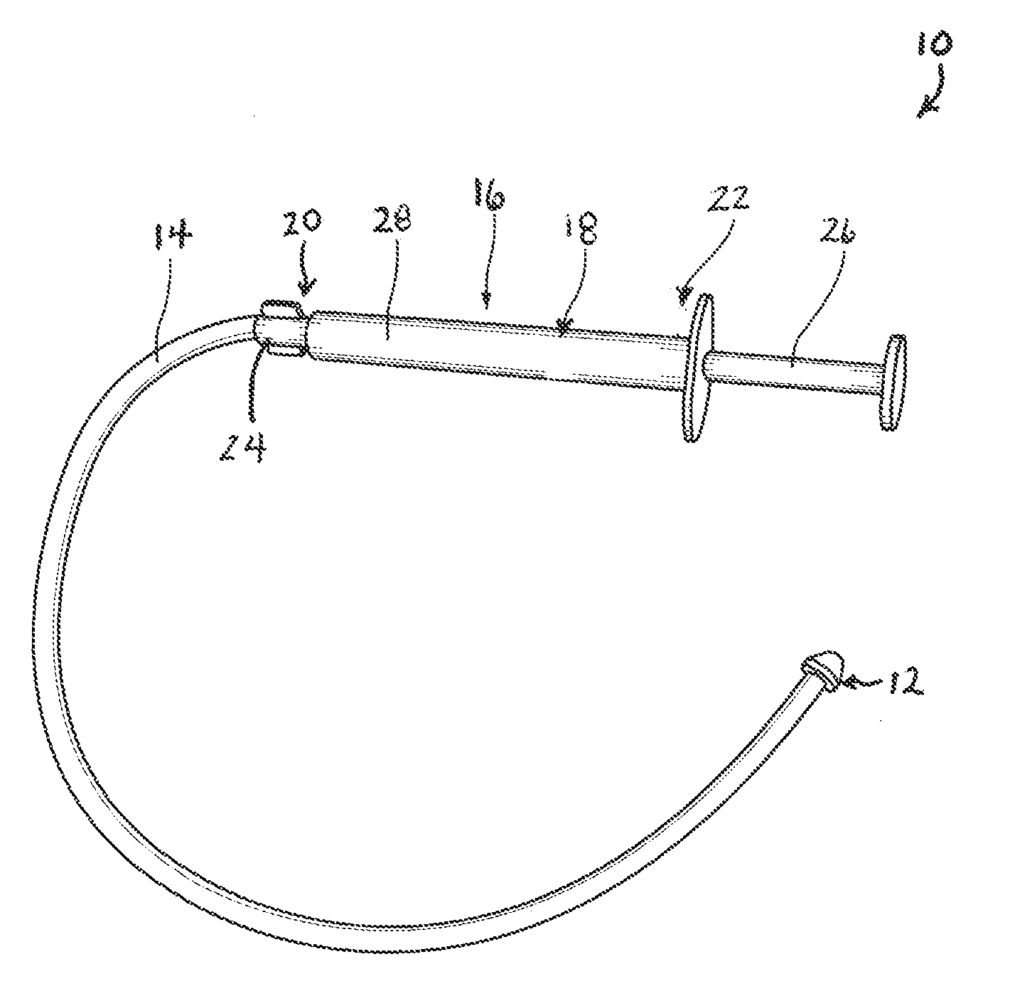 Device and method of using the same for removing a flowable material contained within a vessel or cavity