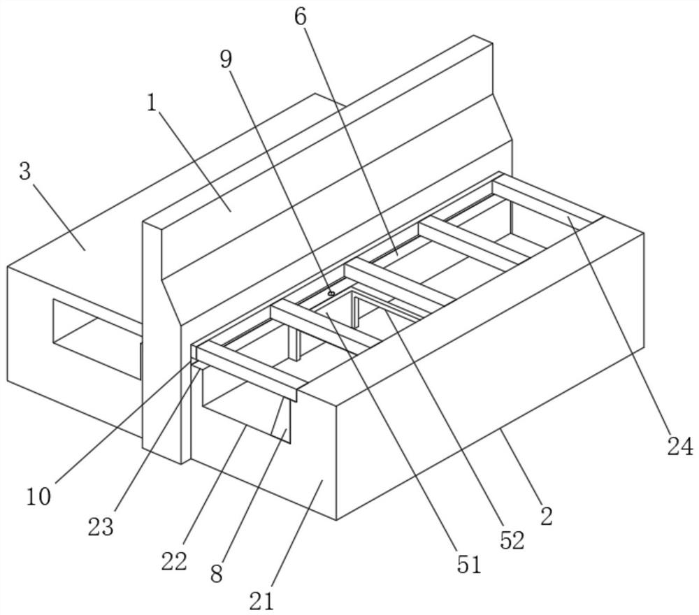 Waterproof drainage facility for underground construction engineering and construction process thereof