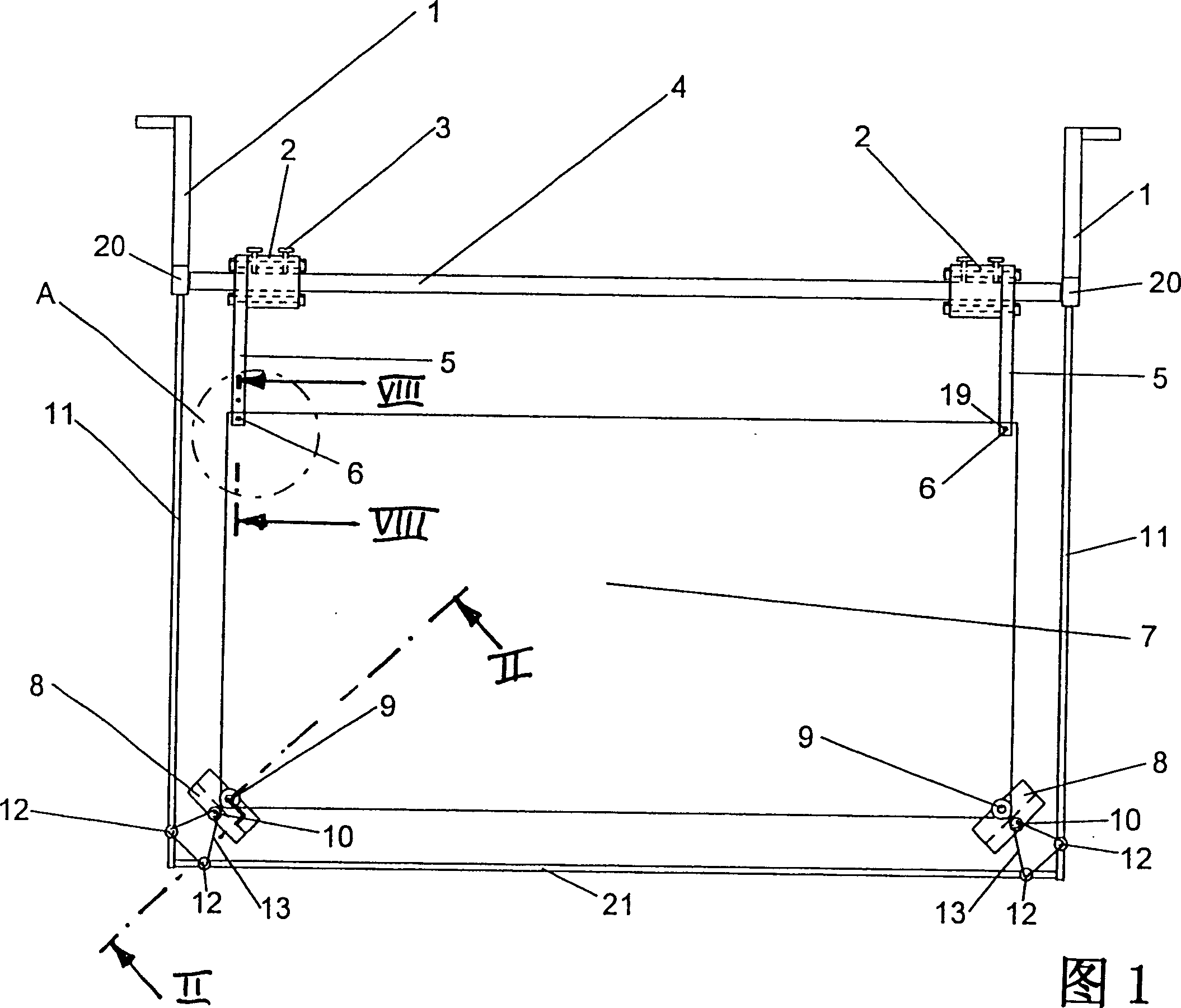 Device for the transport and wet-chemical or electrolytic treatment of very thin and planar items to be treated