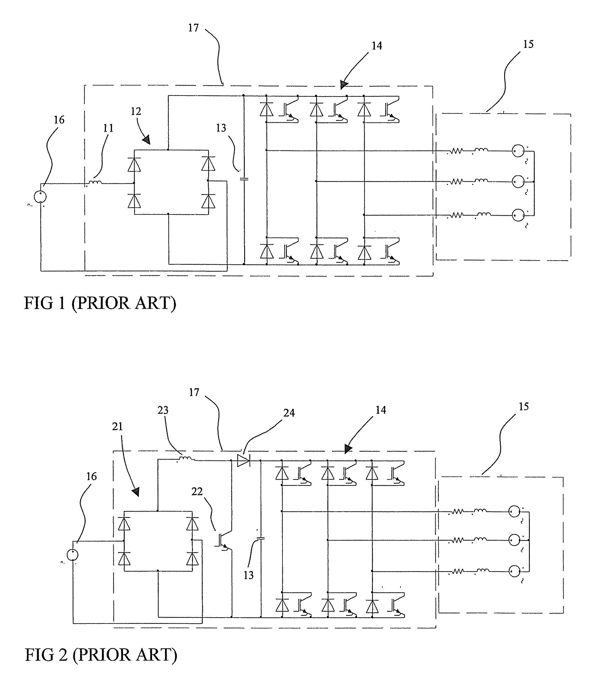 Single-phase to three-phase converter