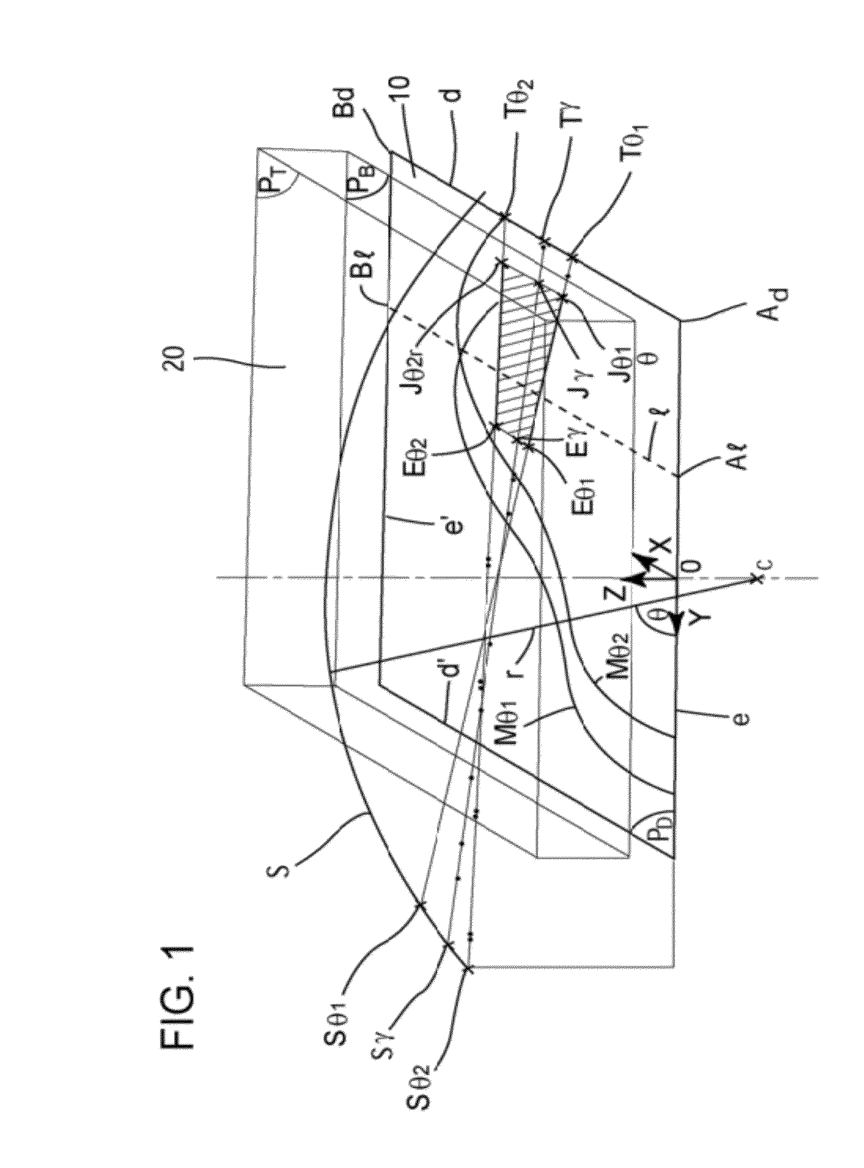 Procedure for deriving a three-dimensional digital mask starting from a series of two-dimensional masks, plus a device for doing this