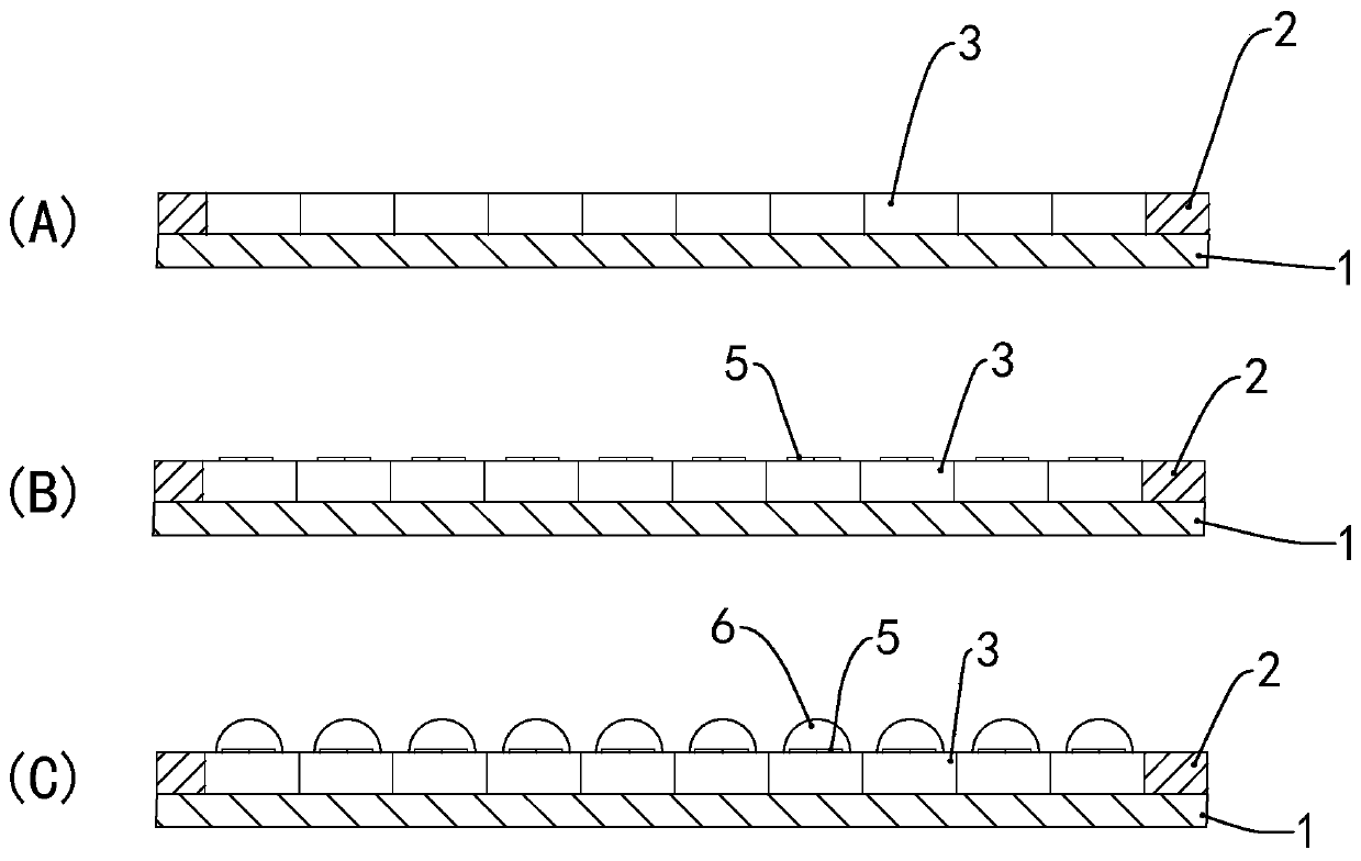 Method for manufacturing three-color LED lamp bead