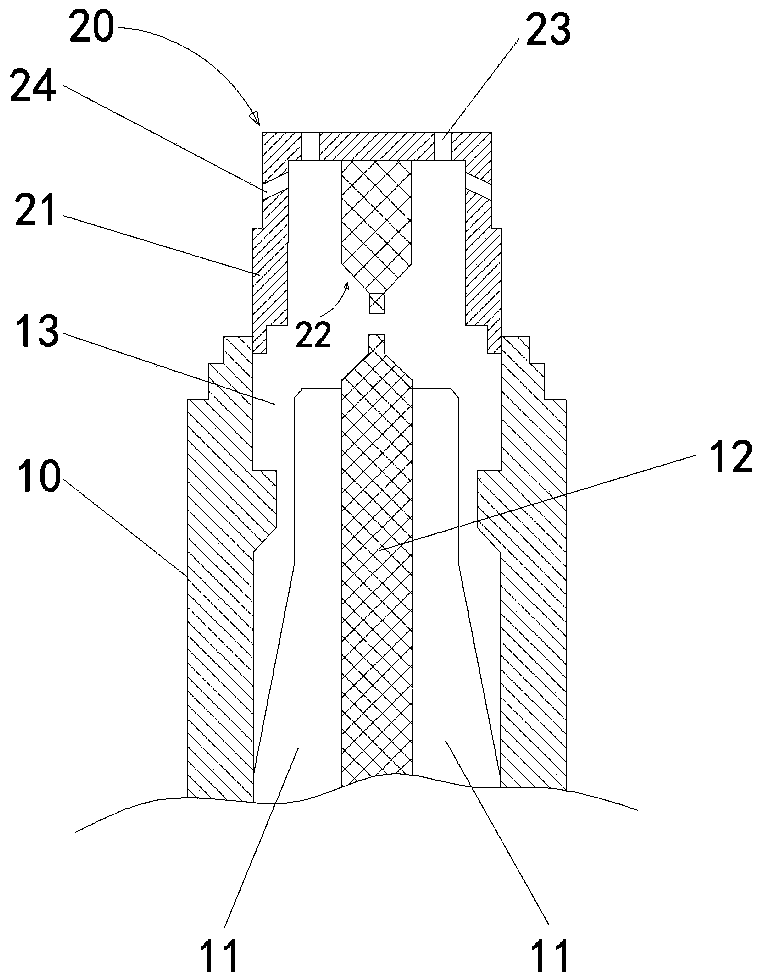 High-temperature-resistant spark plug for lean gas