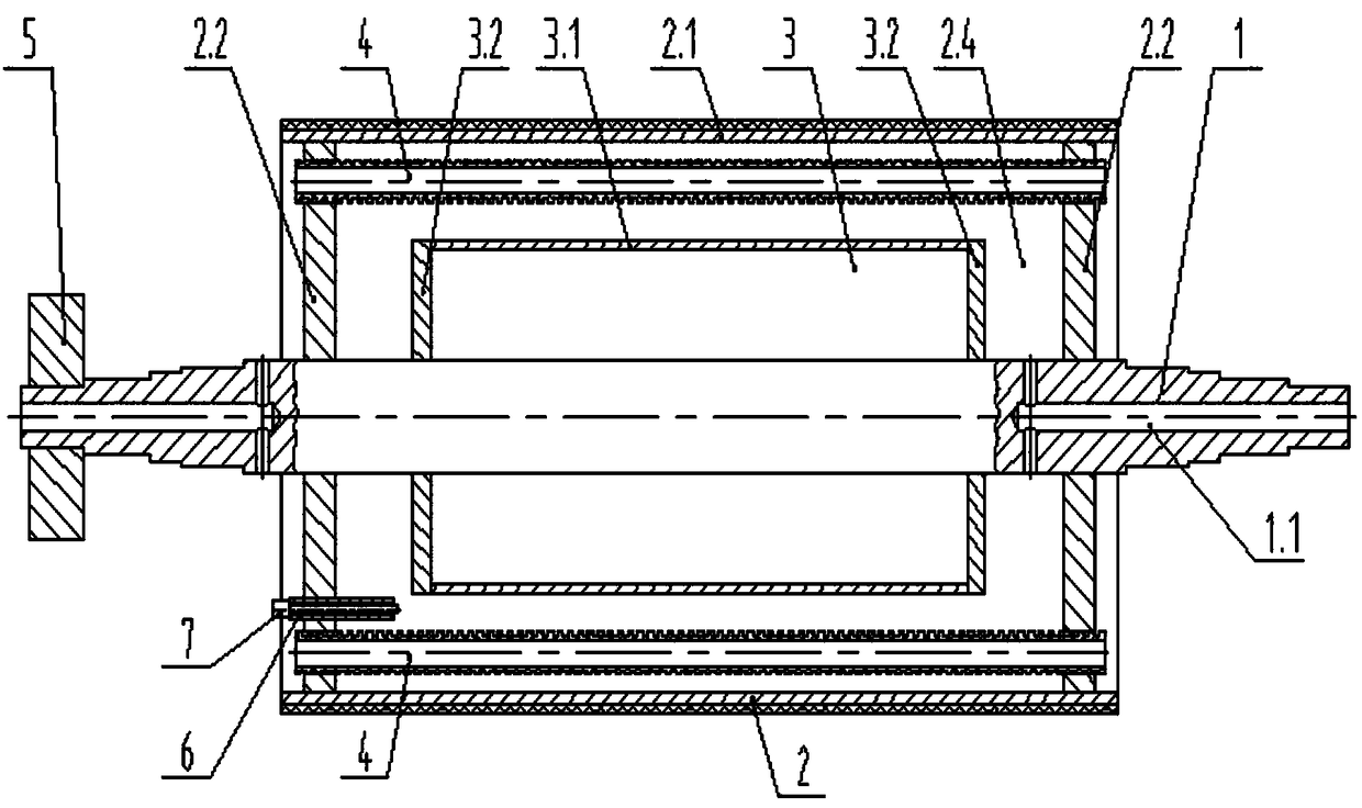 Environment-friendly efficient heat transfer drying drum