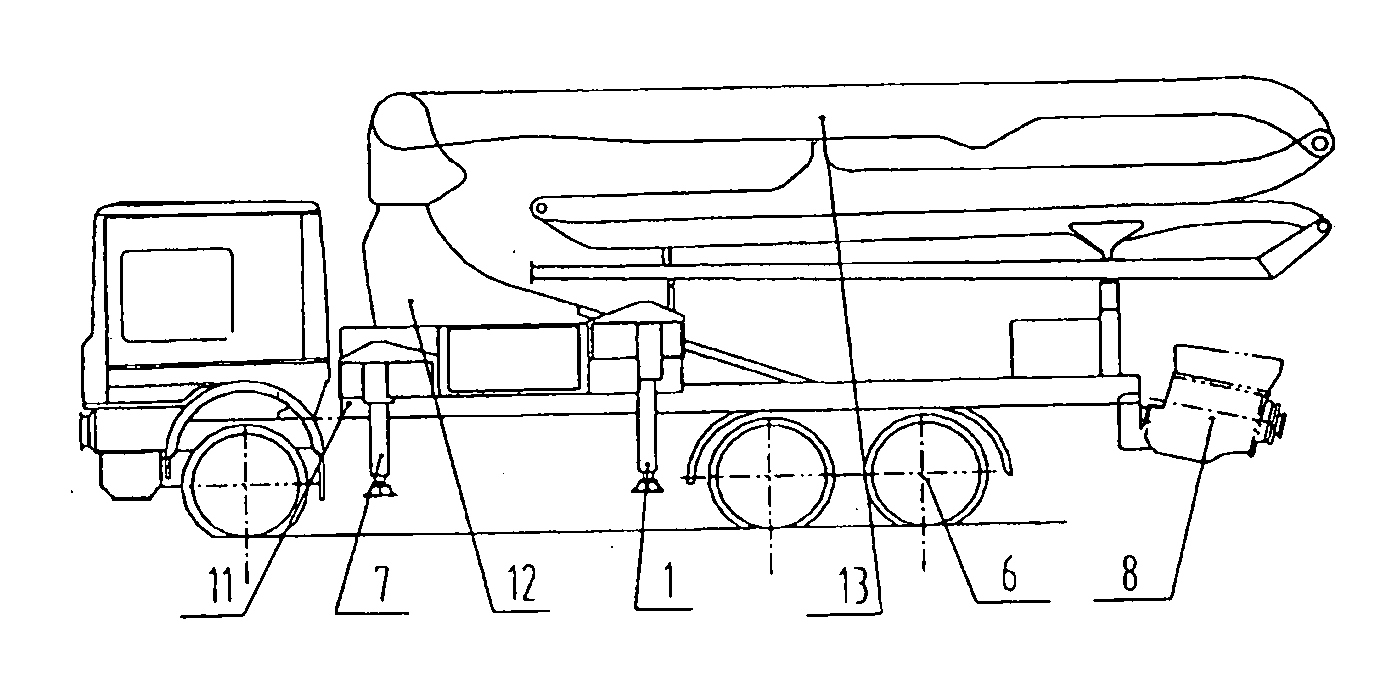 Support device for walking machines