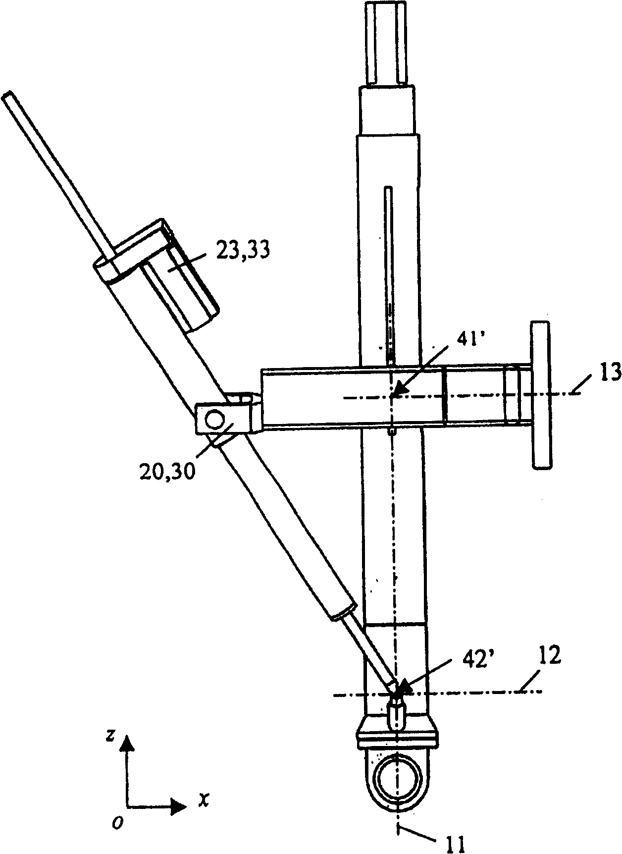 Asymmetric space 5-degree of freedom series-parallel robot