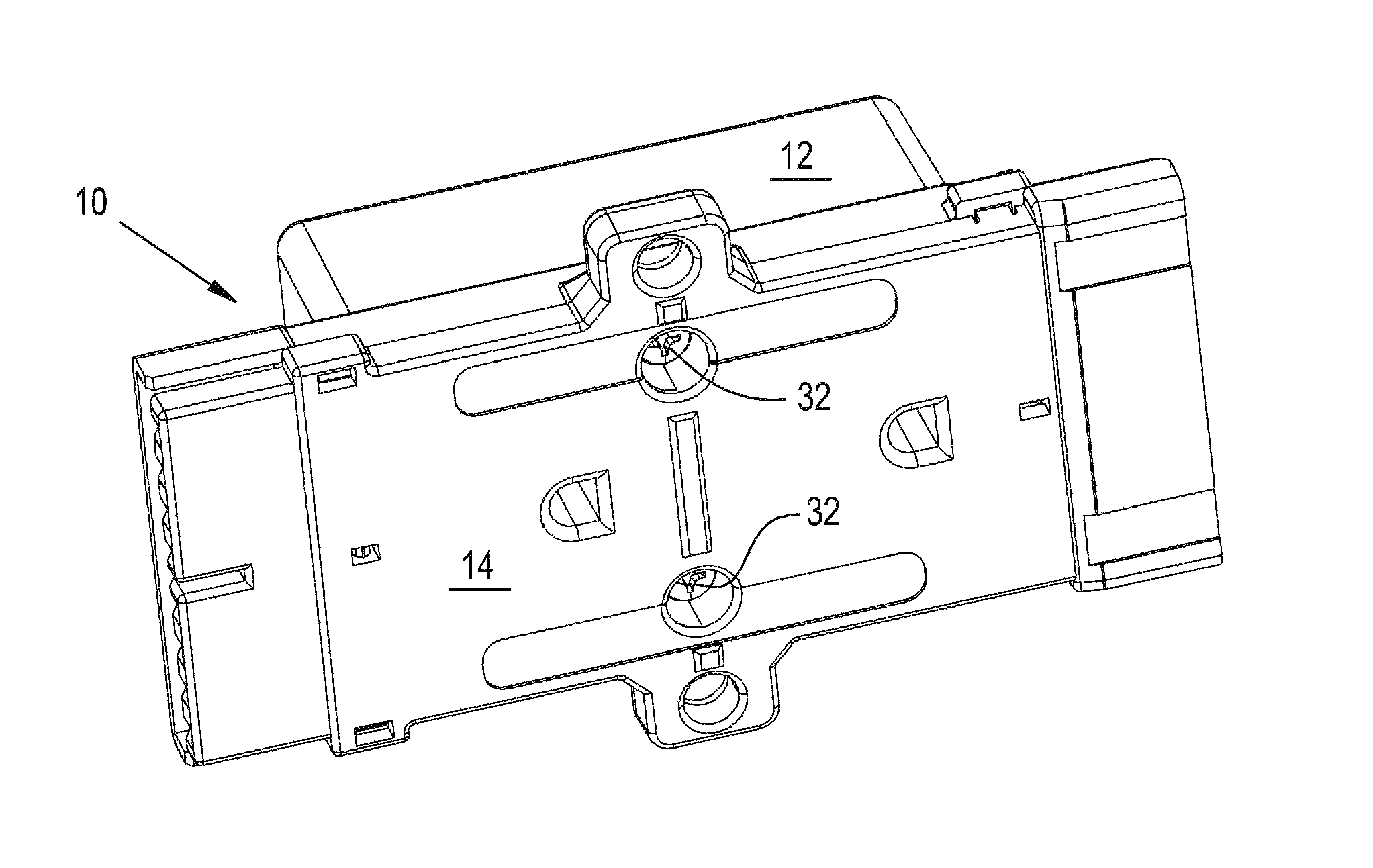 Electrical distribution block apparatus and method of assembly