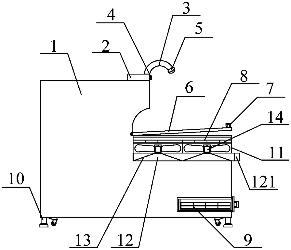 An exposure machine which is easy to maintain