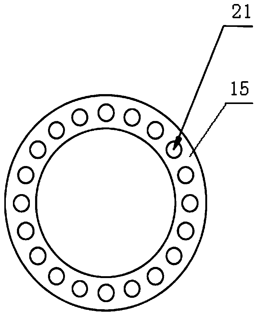 A built-in sieve ring laser cladding nozzle