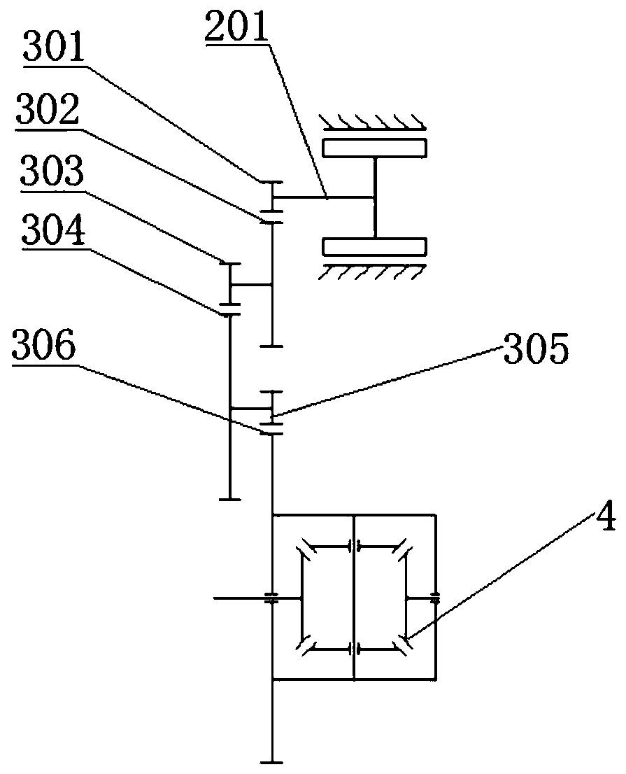 Integrated three-stage speed reduction electric drive axle