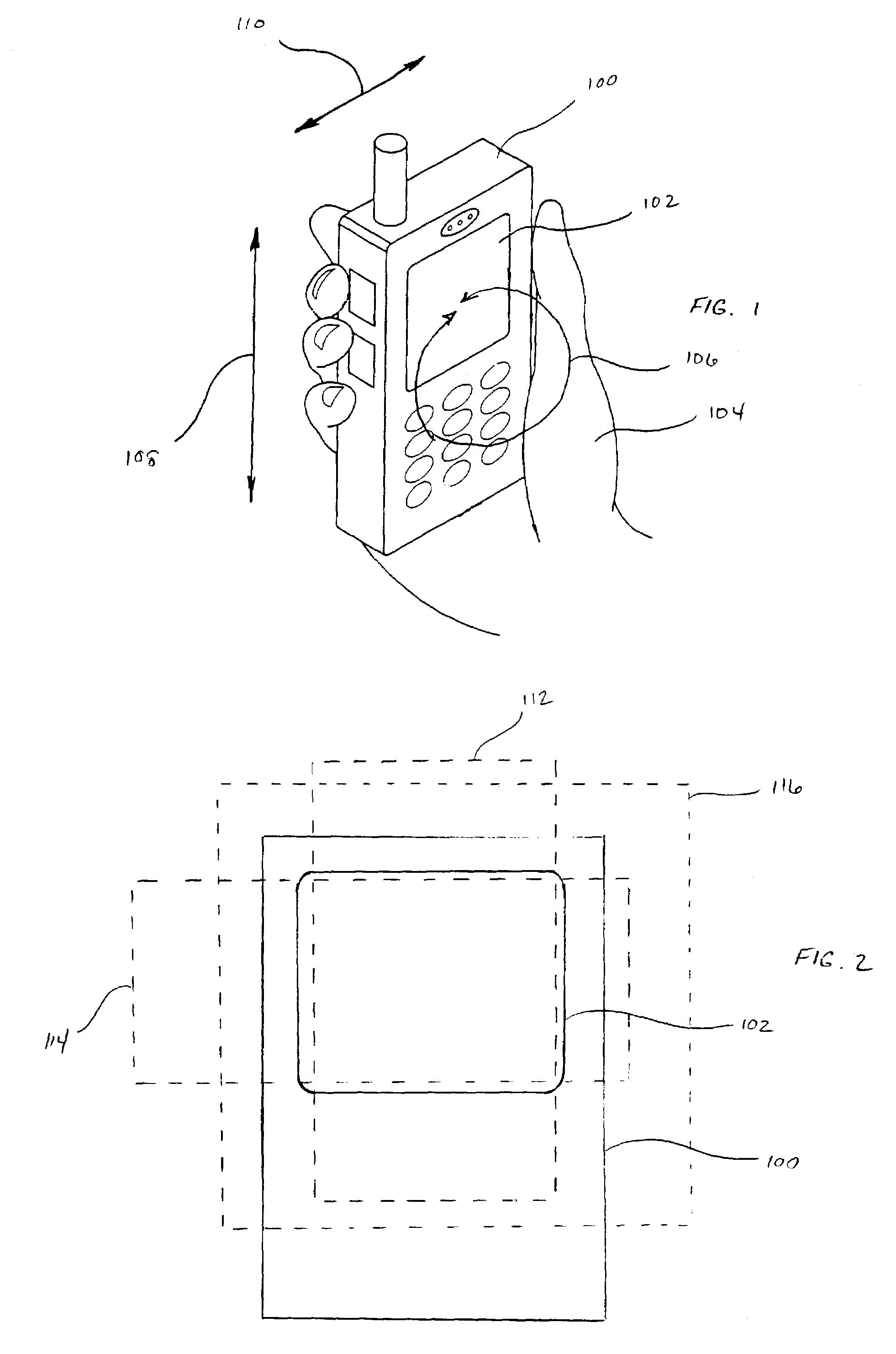 Method and apparatus for virtually expanding a display