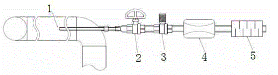 Method for detecting cleanness of compressed air pipeline of offshore oil platform