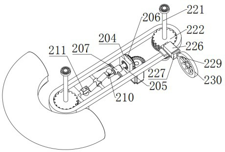 Household U-shaped pipeline with dredging function