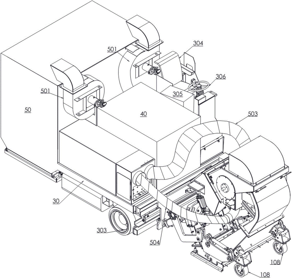 A driving shot blasting machine