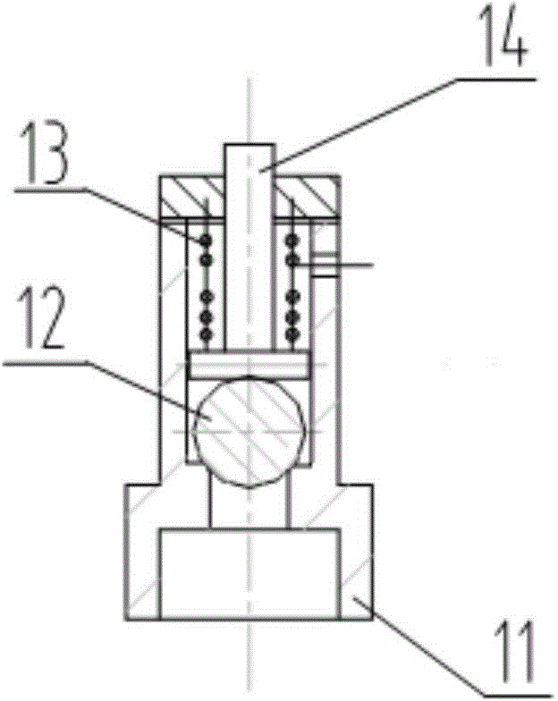 Device for punching valve casing seal chamfer