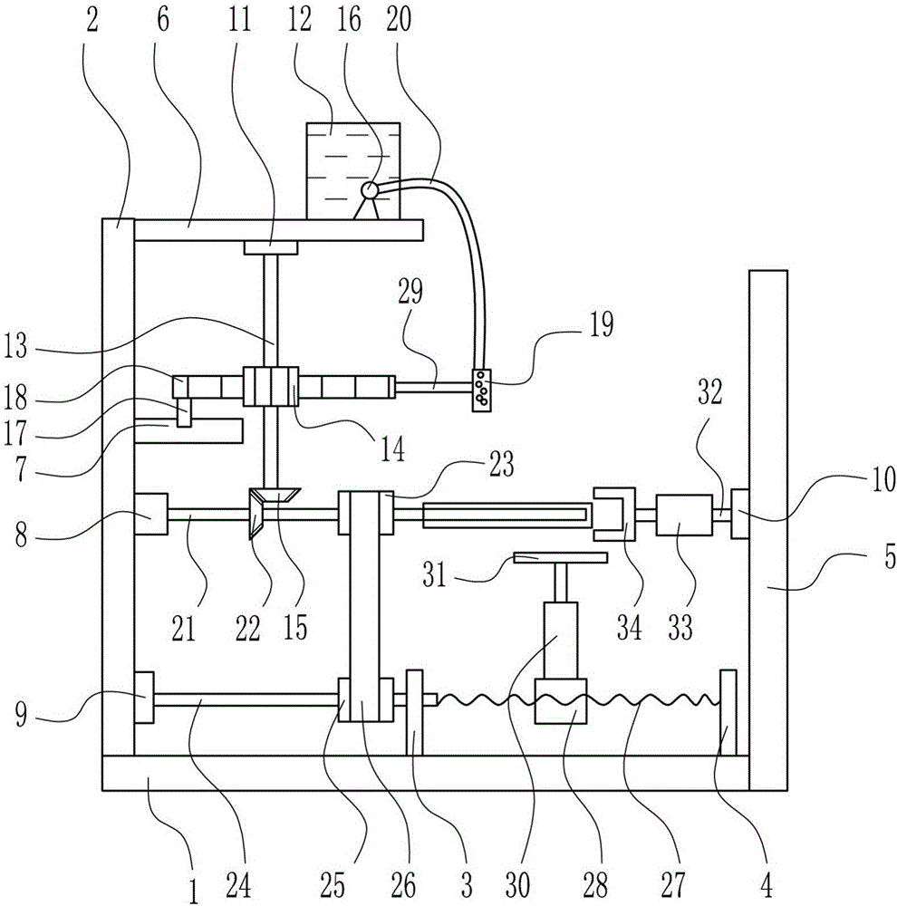 Efficient iron pipe painting device