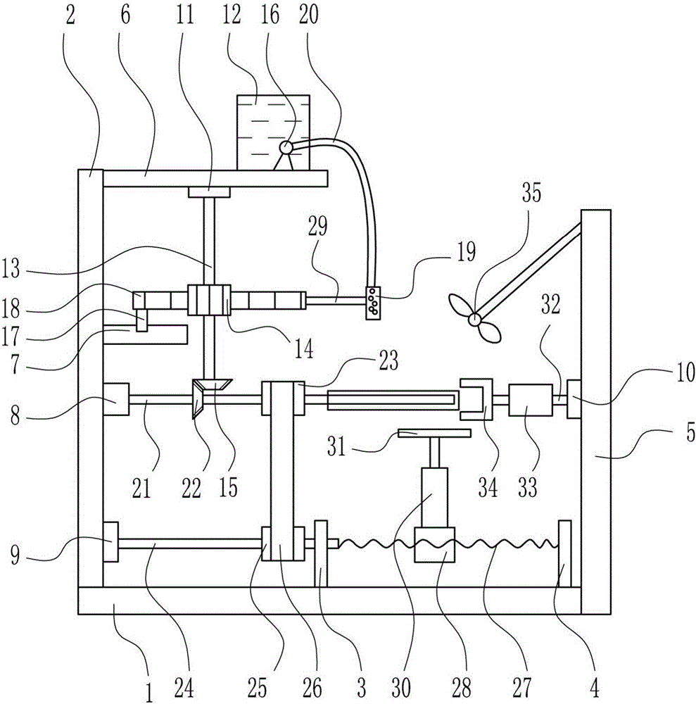 Efficient iron pipe painting device