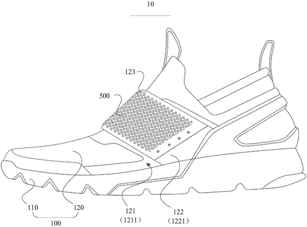 Step counting shoe and step counting system