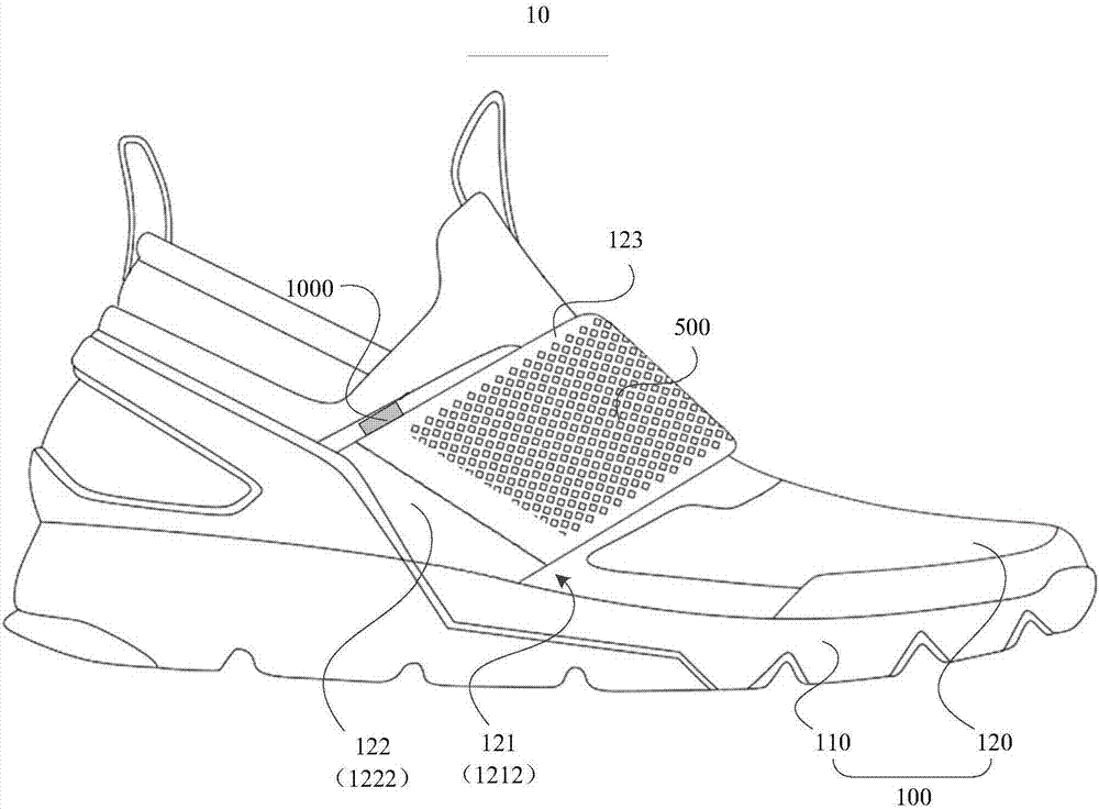 Step counting shoe and step counting system