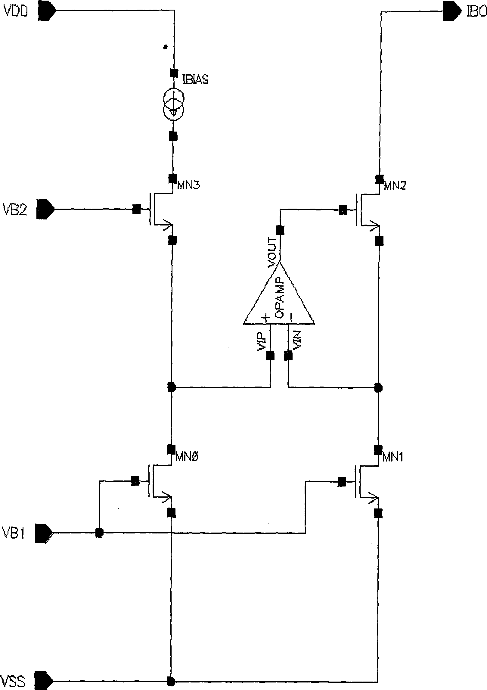 Current mirror circuit with feedback regulation and method thereof